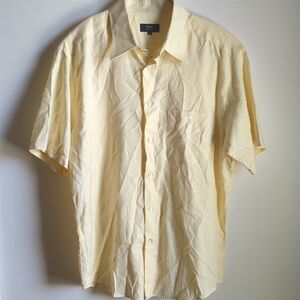 Zanella Linen Blend Short Sleeve Shirt